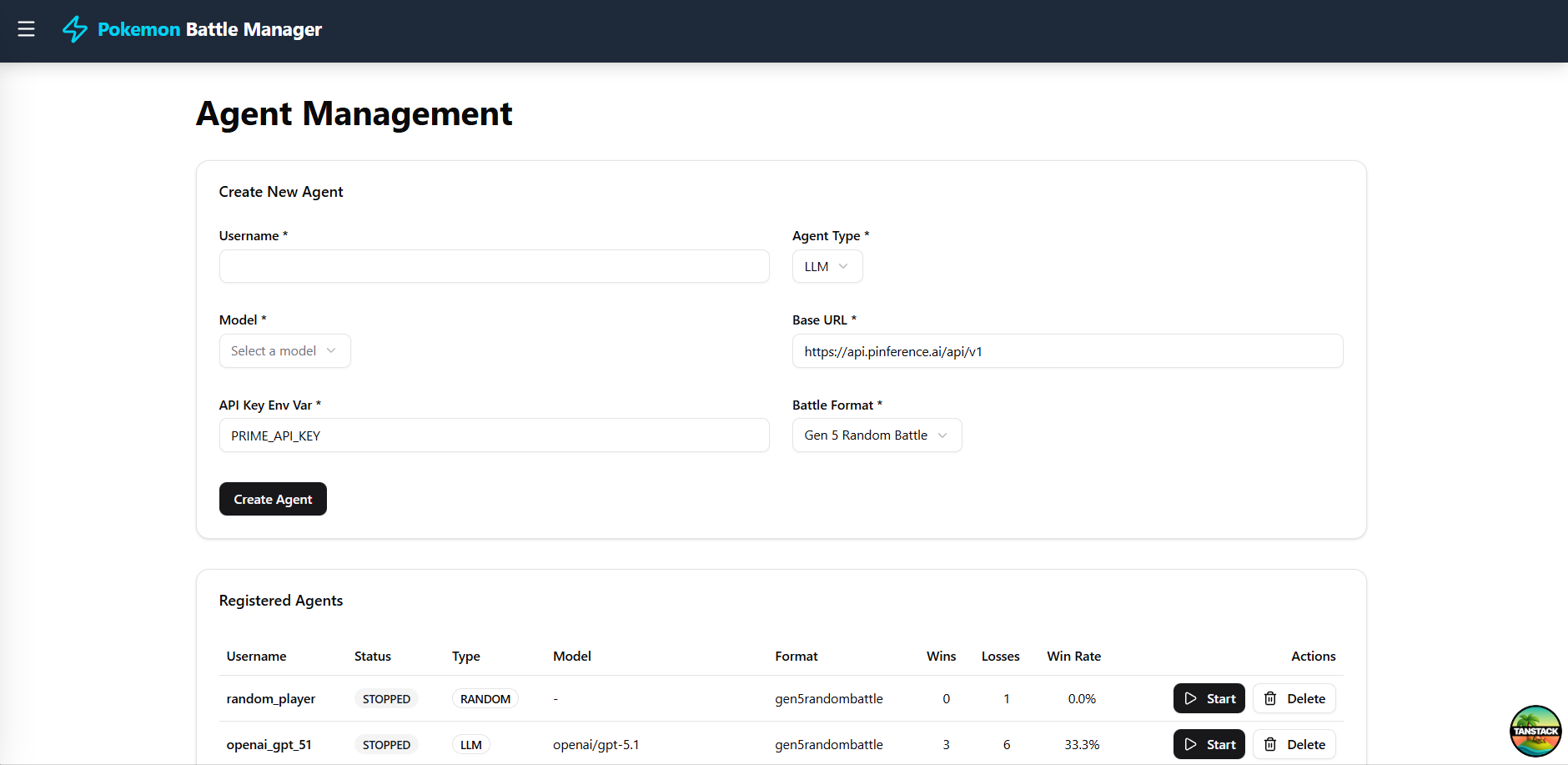 Admin panel